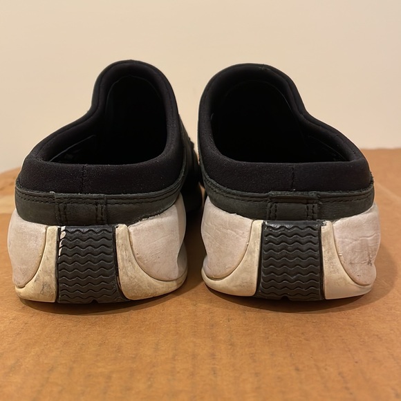 COLE HAAN country Leather slide Black sneaker Women 10 Nike air Bottom Clog - Picture 9 of 11